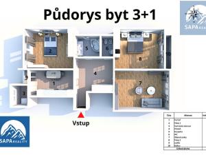 Prodej bytu 3+1, Praha - Dejvice, Mydlářka, 105 m2