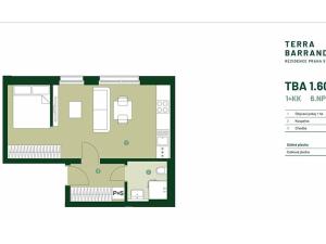 Prodej bytu 1+kk, Praha - Hlubočepy, Silurská, 39 m2