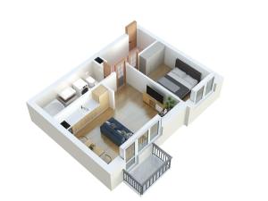 Prodej bytu 2+kk, Uherské Hradiště, Trnková, 44 m2