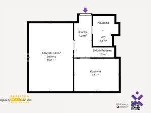 Pronájem bytu 1+1, Zlín, třída Tomáše Bati, 36 m2