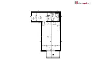 Prodej bytu 1+kk, Praha - Letňany, Kadečkové, 37 m2