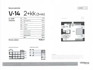 Pronájem bytu 2+kk, Praha - Vršovice, Bartoškova, 79 m2