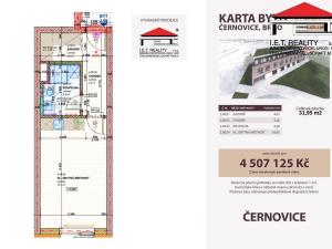 Prodej bytu 1+kk, Brno, Charbulova, 31 m2