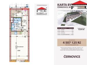 Prodej bytu 1+kk, Brno, Charbulova, 31 m2