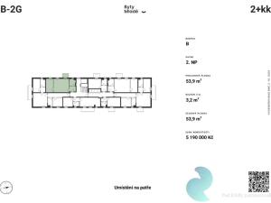 Prodej bytu 2+kk, České Budějovice - České Budějovice 5, 53 m2