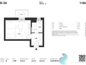 Prodej bytu 1+kk, České Budějovice - České Budějovice 5, 27 m2