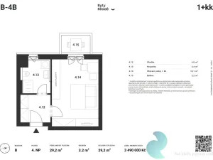 Prodej bytu 1+kk, České Budějovice - České Budějovice 5, 29 m2