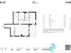 Prodej bytu 4+kk, České Budějovice - České Budějovice 5, 90 m2