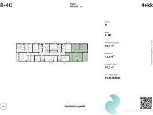 Prodej bytu 4+kk, České Budějovice - České Budějovice 5, 90 m2