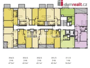 Prodej bytu 2+kk, Praha - Vysočany, Pod Harfou, 42 m2