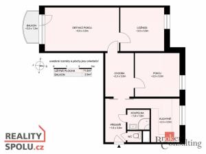 Prodej bytu 3+1, Český Krumlov - Domoradice, Urbinská, 72 m2