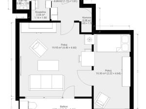 Pronájem bytu 2+kk, Brno, Švermova, 48 m2