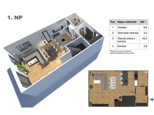 Prodej bytu 4+kk, Jizerní Vtelno, 114 m2