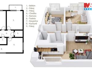 Prodej bytu 3+1, Velká Jesenice, 140 m2