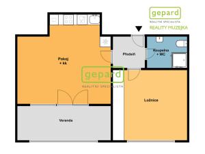 Pronájem bytu 2+kk, Brno, Tišnovská, 52 m2