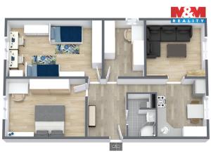 Prodej bytu 4+1, Sokolov, Jiřího z Poděbrad, 82 m2