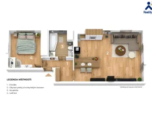 Prodej bytu 2+kk, Velešovice, 62 m2