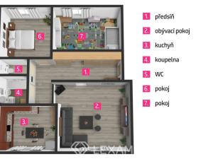 Prodej bytu 3+1, Dyjákovice, 75 m2