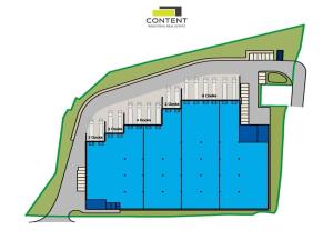 Pronájem skladu, Kozomín, 1200 m2
