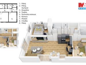 Prodej bytu 3+kk, Žáky - Štrampouch, 86 m2