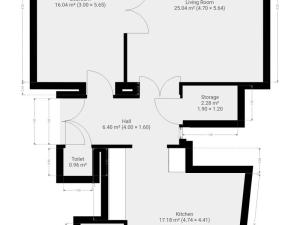 Pronájem bytu 2+1, Praha - Nové Město, Pštrossova, 70 m2