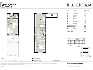 Prodej bytu 3+kk, Kralupy nad Vltavou, Husova, 68 m2