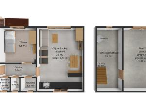 Prodej rodinného domu, Neveklov - Nebřich, 73 m2