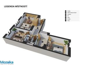 Pronájem bytu 3+kk, Lanškroun - Lanškroun-Vnitřní Město, nám. J. M. Marků, 86 m2