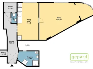 Prodej bytu 2+kk, Praha - Libeň, U libeňského pivovaru, 64 m2