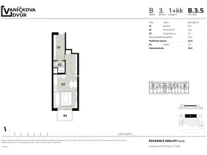 Prodej bytu 1+kk, Kralupy nad Vltavou, Husova, 36 m2