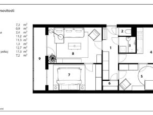 Prodej bytu 3+1, Hradec Králové - Pražské Předměstí, Hrubínova, 75 m2