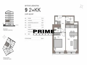 Pronájem bytu 2+kk, Praha - Vršovice, Na spojce, 42 m2