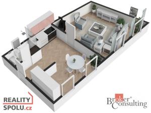 Prodej bytu 2+kk, Uhlířské Janovice, Havlíčkova, 51 m2