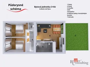 Prodej bytu 3+kk, Svoboda nad Úpou, Maršovská, 72 m2