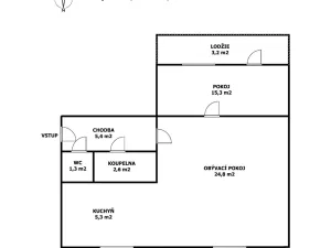 Prodej bytu 2+1, Kladno, Vašíčkova, 50 m2