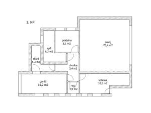 Prodej rodinného domu, Hodonín, 154 m2