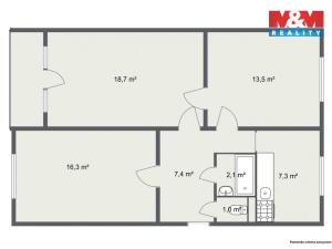 Pronájem bytu 2+1, Nová Role, Svobodova, 50 m2
