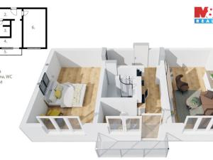 Prodej bytu 2+1, Prachatice - Prachatice II, Sokolovská, 57 m2