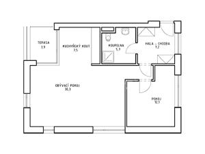 Pronájem bytu 2+kk, Svémyslice, 71 m2