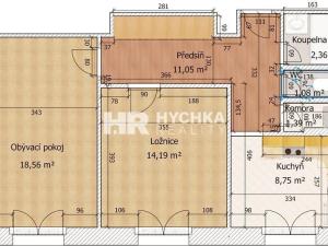 Pronájem bytu 2+1, Praha - Vysočany, U vysočanského pivovaru, 60 m2