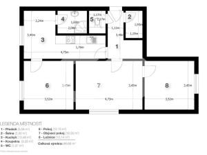 Prodej bytu 3+1, Volary, Sídl. Míru, 65 m2