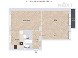 Prodej bytu 3+kk, Opava, Olomoucká, 69 m2