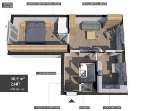 Pronájem bytu 2+1, Habartov, Čs. armády, 57 m2