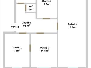 Prodej bytu 3+1, Nová Paka, Lomnická, 76 m2