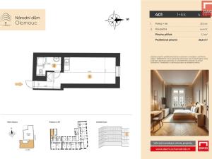 Prodej bytu 1+kk, Olomouc, 8. května, 26 m2