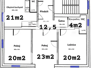 Pronájem bytu 4+kk, Praha - Kobylisy, Klíčanská, 95 m2