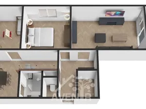 Prodej bytu 3+1, Hostinné, Sídliště, 68 m2