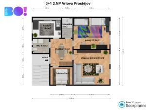 Prodej bytu 4+1, Prostějov, Vrlova, 111 m2