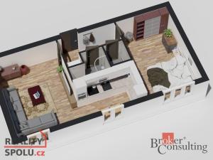 Prodej bytu 2+kk, Bruntál, Dr. E. Beneše, 49 m2