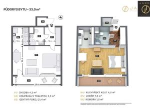 Prodej bytu 1+kk, Praha - Prosek, Lovosická, 33 m2